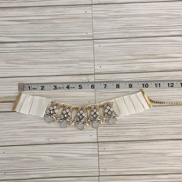 INC Crystal & White Stone Ribbon Choker Necklace - Picture 14 of 15